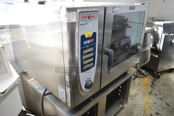 Rational SCC 62 Stainless Steel Commercial Electric Powered SelfCooking Center Combi Convection Oven on Equipment Stand. 208 Volts, 3 Phase. - Image 2 of 7