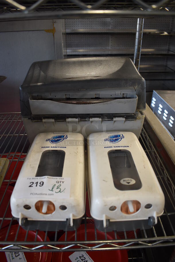 3 Various Poly Wall Mount Dispensers; Paper Towel and 2 Soap. 6x4x12, 14x10x12. 3 Times Your Bid! - Image 1 of 3