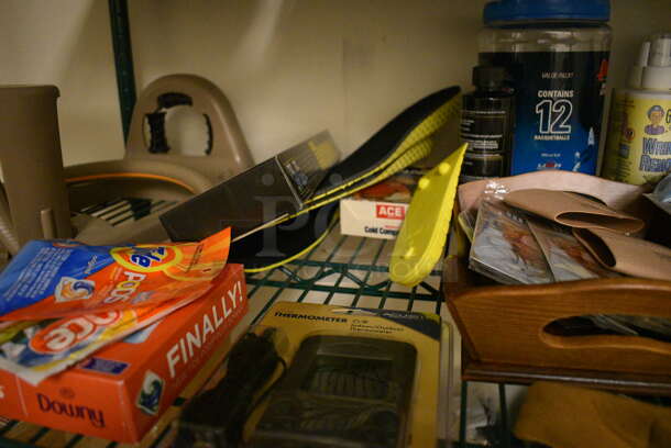 ALL ONE MONEY! Tier Lot of Various Items Including Travel Clothes Steamer, Racquetballs, and Indoor/Outdoor Thermometer - Image 4 of 6