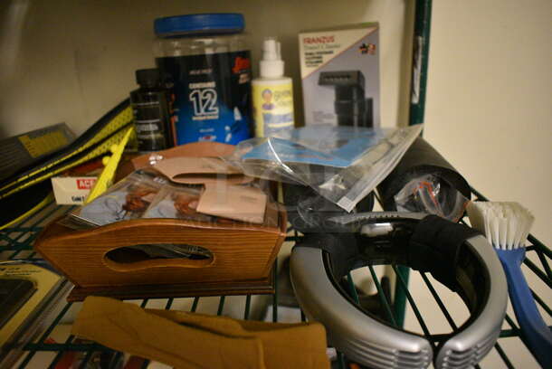 ALL ONE MONEY! Tier Lot of Various Items Including Travel Clothes Steamer, Racquetballs, and Indoor/Outdoor Thermometer - Image 5 of 6