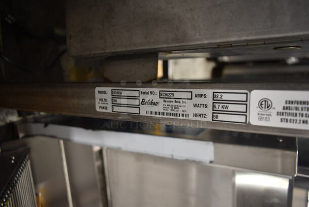 Belshaw Adamatic 22306W Stainless Steel Commercial Floor Style Thermoglaze Icing Machine on Commercial Casters. 208 Volts, 1 Phase. - Image 6 of 6