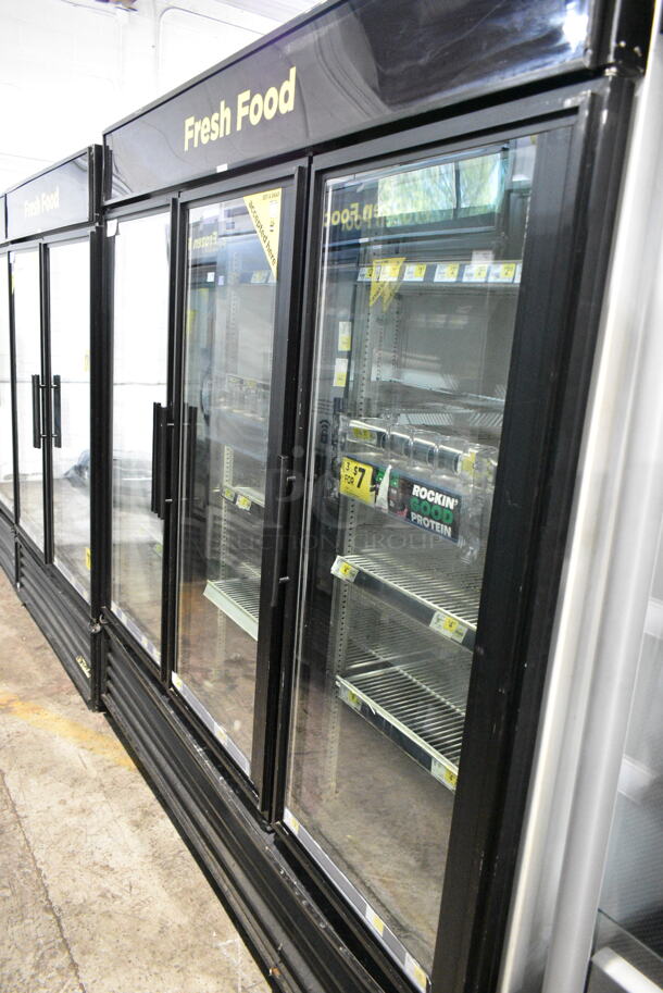 True GDM-49-LD Metal Commercial 3 Door Reach In Cooler Merchandiser w/ Poly Coated Racks. 115 Volts, 1 Phase. Tested and Working! - Image 2 of 8