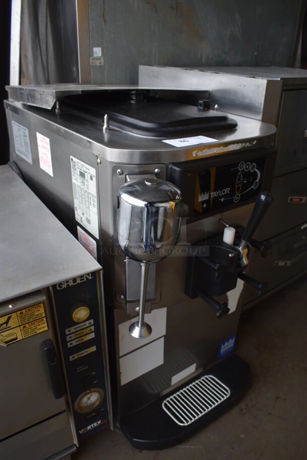 Taylor Model C709-33 Stainless Steel Commercial Countertop Air Cooled Single Flavor Soft Serve Ice Cream Machine. Comes w/ Extra Panel. 208-230 Volts, 3 Phase. 22x30x35.5 - Image 3 of 8