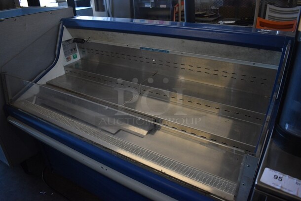 Hussmann Model SHM-5 Metal Commercial Floor Style Grab N Go Open Merchandiser w/ Metal Shelves. 115 Volts, 1 Phase. 60x30x44. Tested and Working! - Image 2 of 4