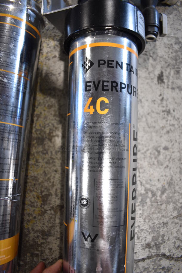 Pentair Everpure 4C Water Filtration System w/ Extra Cartridge. 5x5x22 - Image 2 of 4