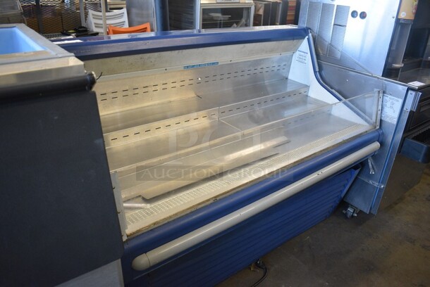 Hussmann Model SHM-5 Metal Commercial Floor Style Grab N Go Open Merchandiser w/ Metal Shelves. 115 Volts, 1 Phase. 60x30x44. Tested and Working! - Image 4 of 4