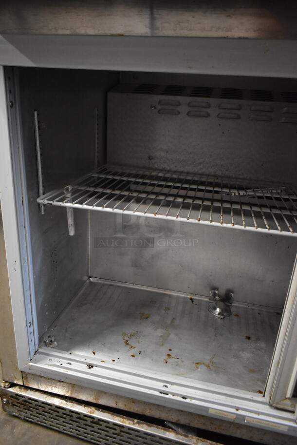 Continental SW40-SGD Stainless Steel Commercial 2 Door Back Bar Cooler Merchandiser on Commercial Casters. 115 Volts, 1 Phase. Tested and Working! - Image 5 of 7