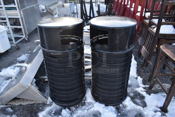 2 Black Trash Can Shells. 2 Times Your Bid! - Image 1 of 5