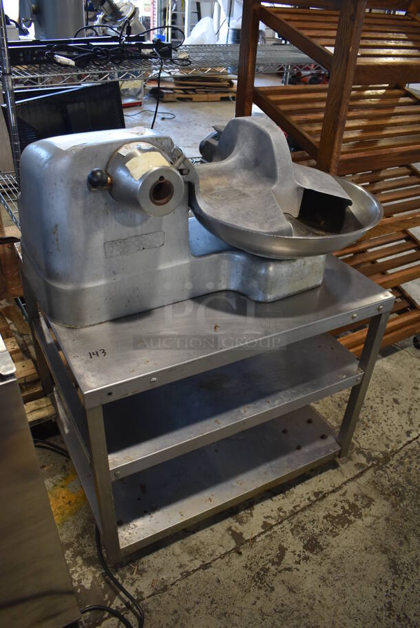 Metal Commercial Countertop Buffalo Chopper on Stainless Steel Equipment Stand w/ 2 Under Shelves. 250 Volts, 1 Phase. 32x27x44 - Image 4 of 9