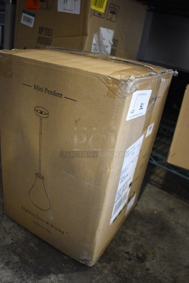 BRAND NEW SCRATCH AND DENT! Lighting Deco and Beyond Mini Pendent Light Fixture.  - Image 2 of 3
