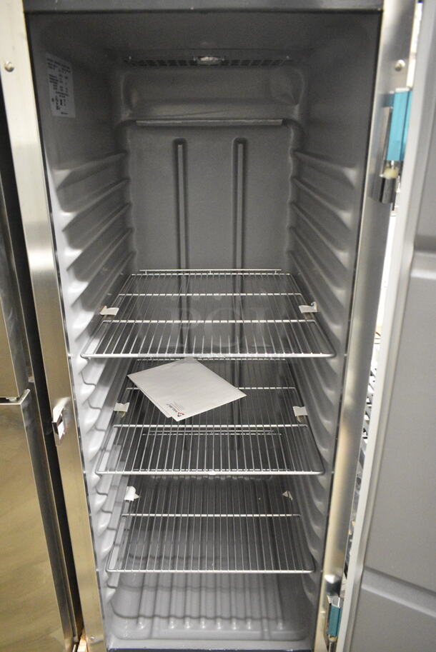 BRAND NEW SCRATCH AND DENT! 2023 Delfield 6025XL-S Stainless Steel 25 1/2" Single Section Full Door Reach-In Refrigerator. 115 Volts, 1 Phase.  Tested and Working! - Image 4 of 5