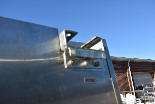 2 Metal Swinging Kitchen Doors. 17.5x1x82.5. 2 Times Your Bid! - Image 3 of 5