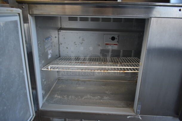 Beverage Air UCR60A Stainless Steel Commercial 2 Door Undercounter Cooler on Commercial Casters. 115 Volts, 1 Phase. Tested and Working! - Image 5 of 7