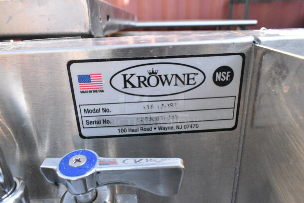 Krowne Stainless Steel Ice Bin w/ 2 Single Bay Sinks and Speedwell.  - Image 6 of 8