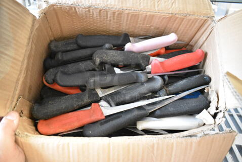 50 SHARPENED Stainless Steel Knives Including Fillet Knives. 50 Times Your Bid! 