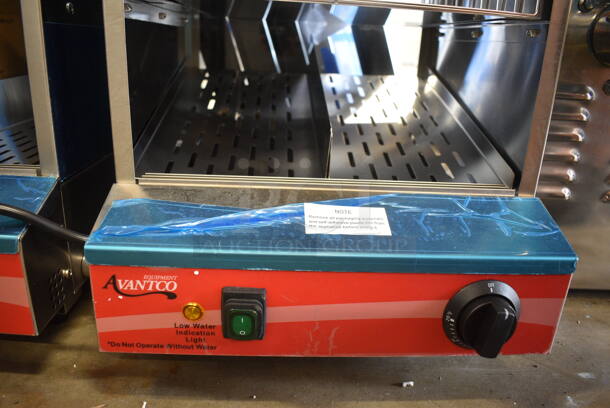BRAND NEW SCRATCH AND DENT! 2023 Avantco 177HDS175 Stainless Steel Commercial Countertop 175 Dog / 40 Bun Hot Dog Steamer. 120 Volts, 1 Phase. Tested and Does Not Power On - Image 5 of 8