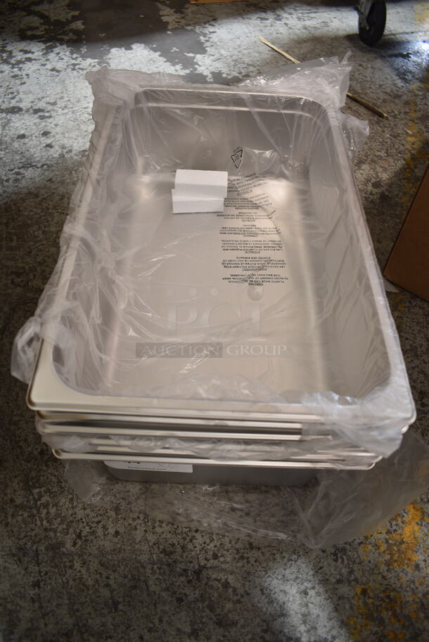 6 BRAND NEW SCRATCH AND DENT! Choice 4070069  Full Size 6" Deep Anti-Jam Stainless Steel Steam Table / Hotel Pan - 24 Gauge. 6 Times Your Bid! - Image 3 of 4