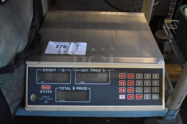 Berkel DX342 Metal Countertop Food Portioning Scale. 14x15x4.5. Cannot Test Due To Missing Power Cord