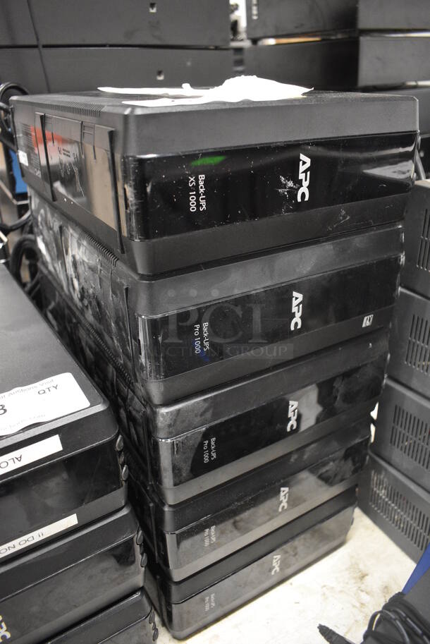 5 APC Back UPS; One XS 1000 and Four Pro 1000. 15x4x10. 5 Times Your Bid! - Image 2 of 4
