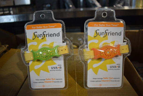 6 Boxes of SunFriend UVA+B Activity Monitor Bracelets. 6 Times Your Bid!