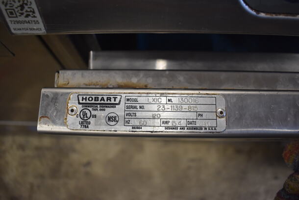 Hobart LXIC ENERGY STAR Stainless Steel Commercial Undercounter Dishwasher. 120 Volts, 1 Phase. 24x26x35 - Image 6 of 9