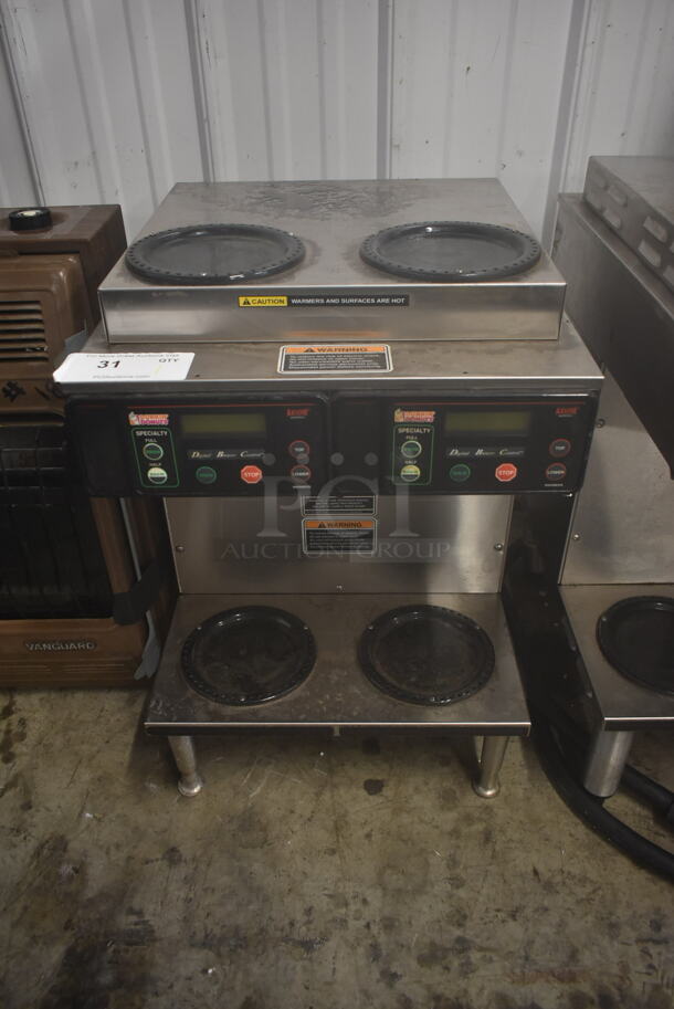 2014 Bunn AXIOM 2/2 TWIN Stainless Steel Commercial Countertop 4 Burner Coffee Machine. 120/208-240 Volts, 1 Phase. 