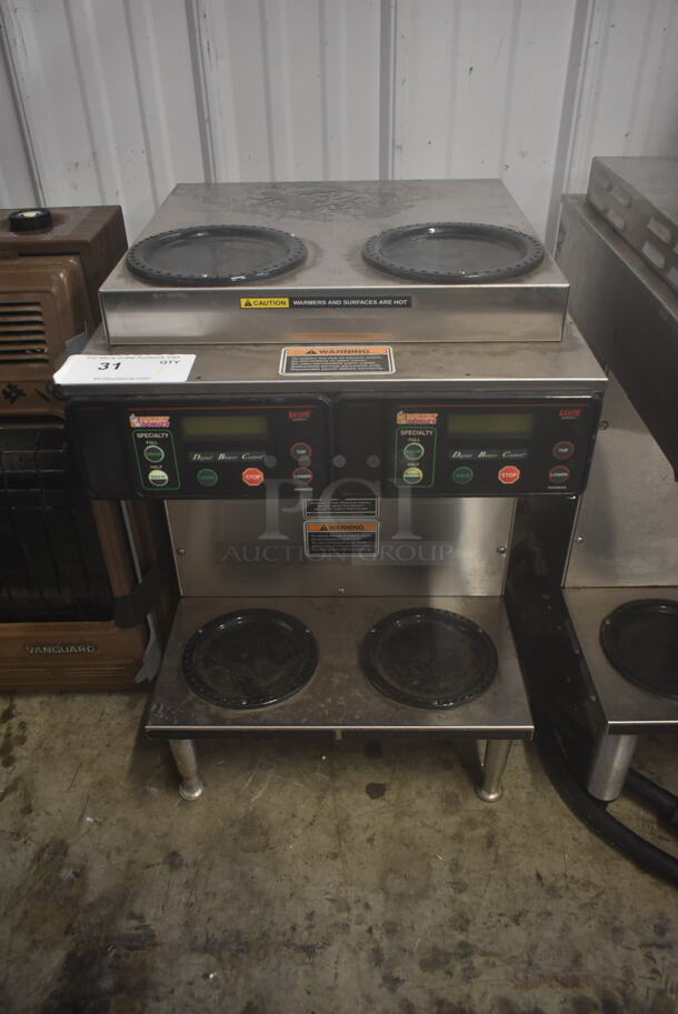 2014 Bunn AXIOM 2/2 TWIN Stainless Steel Commercial Countertop 4 Burner Coffee Machine. 120/208-240 Volts, 1 Phase.  - Image 1 of 4
