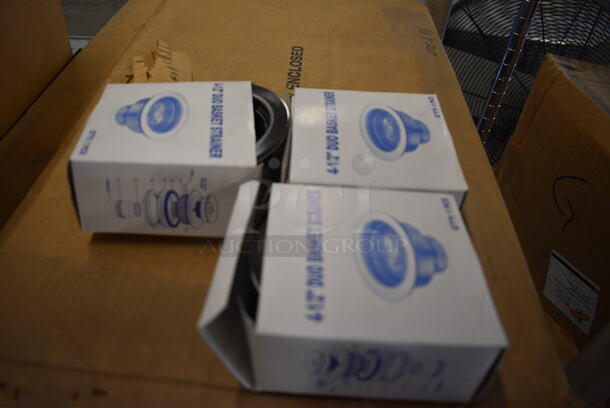 BRAND NEW IN BOX! Two Metal Sink Legs and 3 Drain Stoppers.  - Image 4 of 6