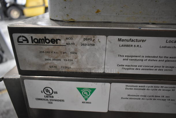 Iamber DSP3 Stainless Steel Commercial Undercounter Dishwasher. 208-240 Volts, 1 Phase.  - Image 7 of 7