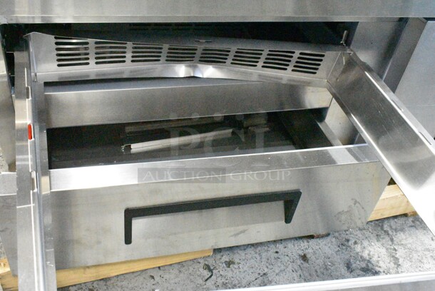BRAND NEW SCRATCH AND DENT! 2024 Avantco 178CBE72HC Stainless Steel 72" 4 Drawer Refrigerated Chef Base. 115 Volts, 1 Phase. Tested and Powers On But Does Not Get Cold; Shows Error Code - Image 6 of 9