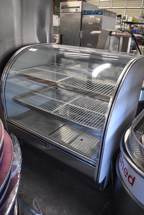 2017 Leader CVK48 S/C Stainless Steel Commercial Floor Style Deli Display Case Merchandiser. 115 Volts, 1 Phase. 48x35x51. Tested and Working! - Image 1 of 6