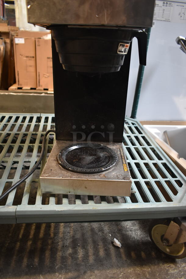 2020 Bunn VPR Stainless Stel Commercial Countertop 2 Burner Coffee Machine w/ Poly Brew Basket. 120 Volts, 1 Phase.  - Image 4 of 6