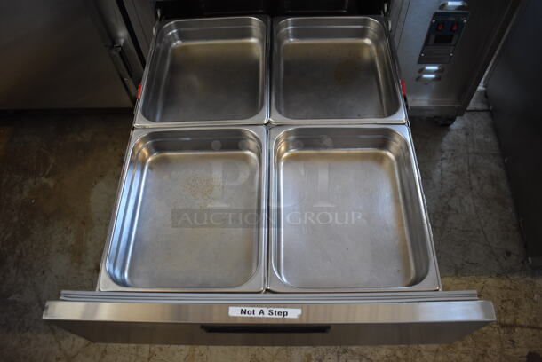 Duke DPC-38-120-DRW-DR-LM Stainless Steel Commercial Prep Station w/ 2 Drawers on Commercial Casters. 120 Volts, 1 Phase. 38x36x51. Tested and Working! - Image 10 of 12