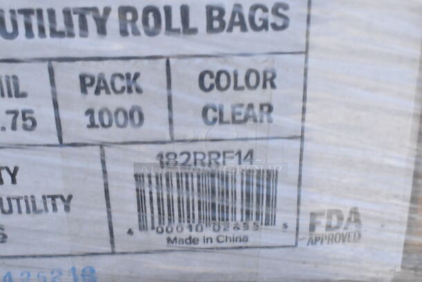 28 BRAND NEW Boxes Including 485WB9NEONW Straw 9" Wide Boba Neon, 182RRF14 Choice 10" x 14" Plastic Food Bag On A Roll - 1000/Case, 433CARTRAY2L EcoChoice Molded Fiber / Pulp 8-44 oz. 2-Cup Carrier with Large Tray - 100/Case, 500TO993 Choice 9" x 9" x 3" Microwaveable 3-Compartment Black / Clear Plastic Hinged Container - 100/Case, 395TO661 EcoChoice No PFAS Added 6" x 6" x 3" Bamboo / Bagasse Blend Take-Out Container - 500/Case, 966TALLFLDB Choice White Tall-Fold 6" x 13" Dispenser Napkin - 8000/Case, 795PTOKFT1 Choice 4 5/8" x 3 1/2" x 2 1/2" Kraft Microwavable Folded Paper #1 Take-Out Container - 450/Case, 130BSPORKWP Medium Weight Black Plastic Spork, 129MCR16B Choice 16 oz. Black 6 1/4" Round Microwavable Heavy Weight Container with Lid - 150/Case. 28 Times Your Bid!  - Image 4 of 12