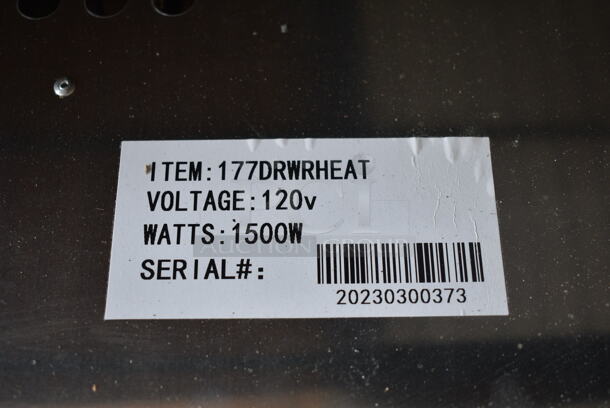 BRAND NEW SCRATCH AND DENT! Avantco 177DRWRHEAT Heating / Holding Control Drawer Assembly. 120 Volts, 1 Phase.  - Image 4 of 4