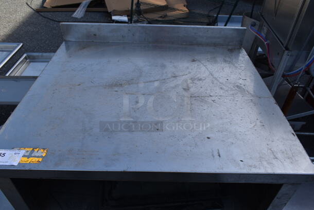 Stainless Steel Table w/ Back Splash and 2 Under Shelves. - Image 2 of 5