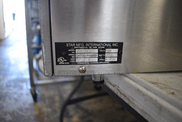 2017 Star Model 45STBDE Stainless Steel Commercial Countertop Hot Dog Roller Grill w/ Bun Storage Bin. 120 Volts, 1 Phase. 24x28.5x12. Tested and Working! - Image 7 of 7