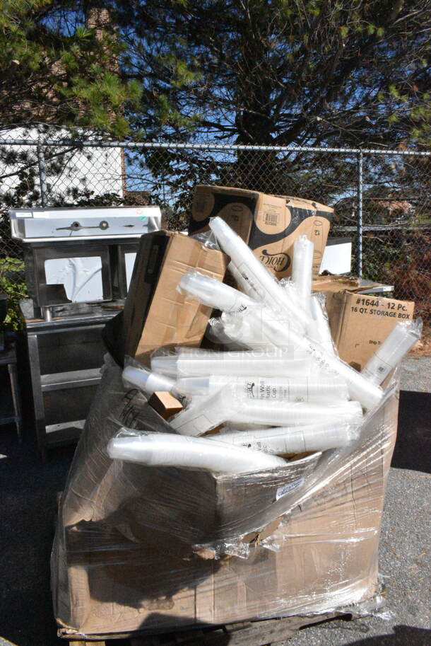 20 BRAND NEW Boxes Including 500CC12 Choice Clear PET Customizable Plastic Cold Cup - 12 oz. - 1000/Case, Lucerne 0355012.020 Wall Hung Lavy. 20 Times Your Bid! - Image 1 of 12