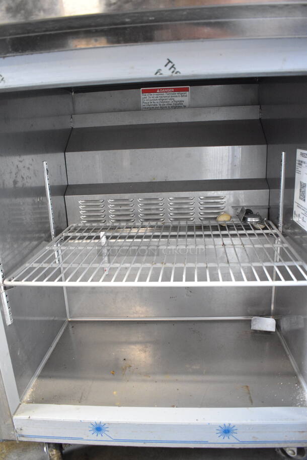 Hoshizaki UF27B Stainless Steel Commercial Undercounter Single Door Freezer on Commercial Casters. 115 Volts, 1 Phase. Tested and Working! - Image 4 of 5