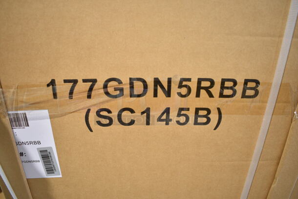 BRAND NEW IN BOX! Galaxy 177GDN5RBB Metal Commercial Single Door Reach In Cooler Merchandiser w/ Poly Coated Racks and LED Lighting. 110-120 Volts, 1 Phase. - Image 3 of 3