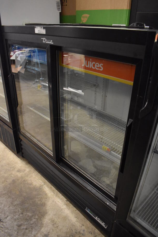 2017 True GDM-41SL-48-HC-LD Metal Commercial 2 Door Cooler Merchandiser w/ Poly Coated Racks. 115 Volts, 1 Phase. 47x21x49. Tested and Working! - Image 2 of 5