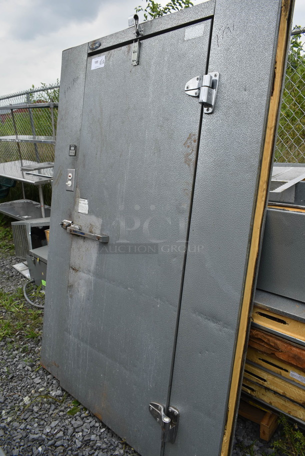 Norlake SELF CONTAINED 6'x8' Walk In Freezer Box w/ Floor, Norlake CPF075DC-A 115/208/230 Volt, 1 Phase Condenser and Copeland 208/230 Volt, 1 Phase Compressor. Picture of the Unit Before Removal Is Included In the Listing. - Image 5 of 8