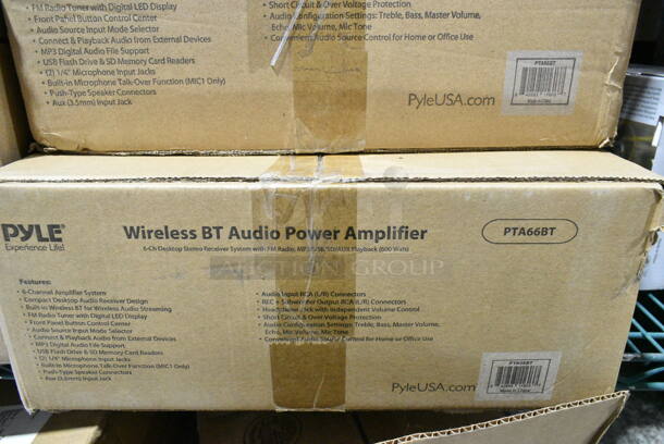 6 IN ORIGINAL BOX! Items Including Pyle PLCM4350WIR Camera, Pyle PTA66BT Wireless BT Audio Power Amplifier, MMF-01C-2 Foot Massager, Pyle PLMR6LEW Hydra Speakers. 6 Times Your Bid!  - Image 4 of 8