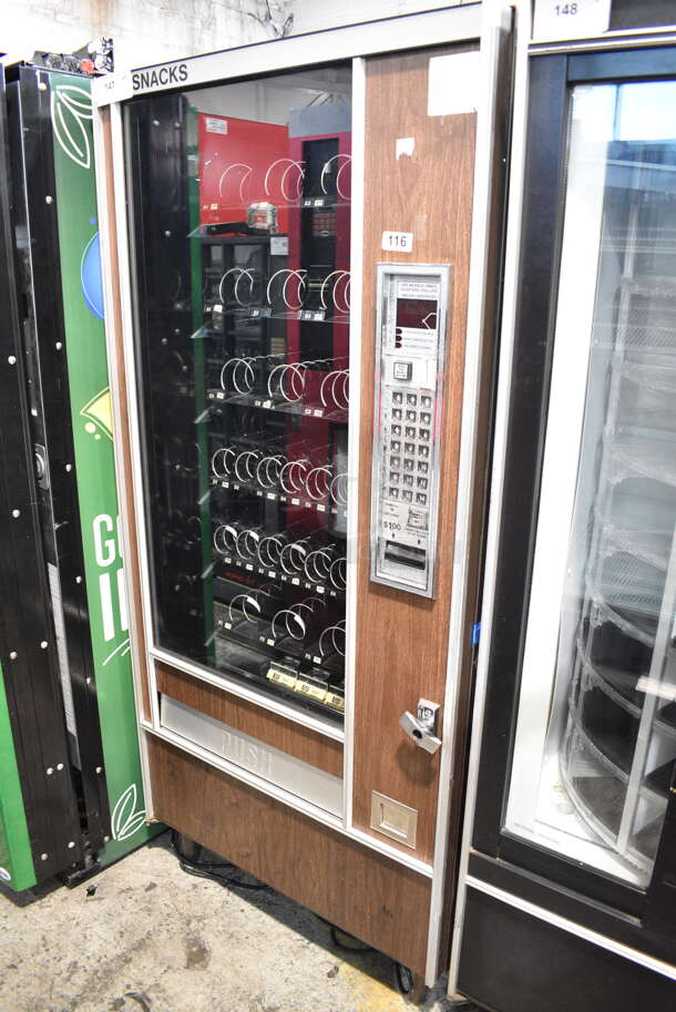 AP Automatic 6600 Metal Commercial Vending Machine. Lock Was Removed; No Key. 115 Volts, 1 Phase. Tested and Does Not Power On - Image 1 of 7