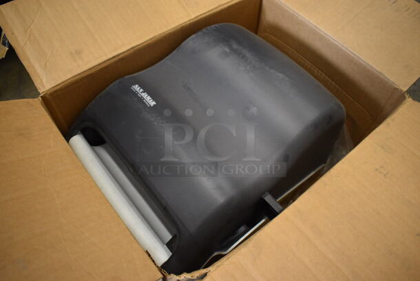 2 BRAND NEW IN BOX! San Jamar Gray Poly Wall Mount Paper Towel Dispensers. 13x9x16. 2 Times Your Bid! - Image 2 of 4