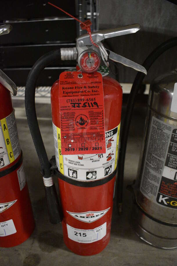 Amerex Dry Chemical Fire Extinguisher. 6x5x20