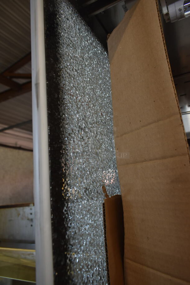 2021 Cosmo SILVER Stainless Steel Commercial Open Grab N Go Merchandiser. See Pictures For Side Panel Glass Damage. 230 Volts. - Image 6 of 10