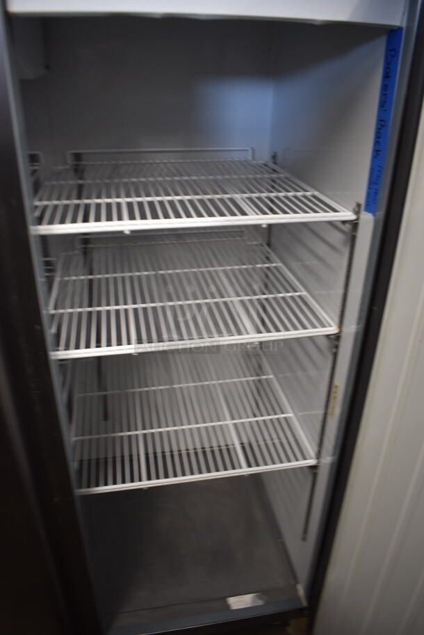 Maxx Cold MXCR-72FD Commercial Stainless Steel Three Solid Door Reach In Cooler With Polycoated Shelves. 115V, 1 Phase. Tested and Working! - Image 6 of 7