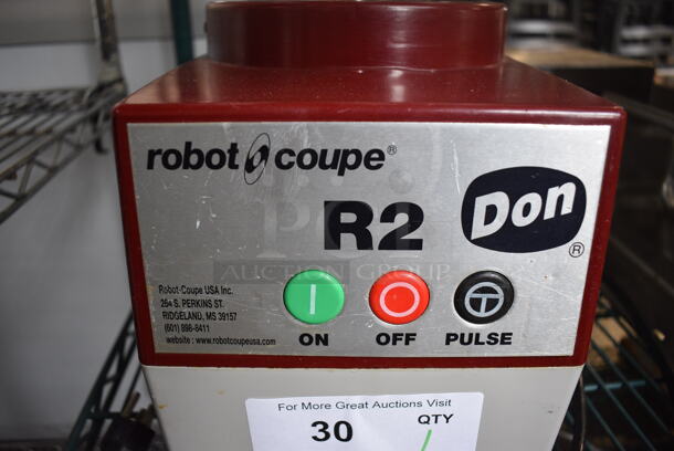 Robot Coupe Model R2 Metal Commercial Countertop Food Processor Base. 120 Volts, 1 Phase. 8x11x13. Tested and Working! - Image 4 of 5