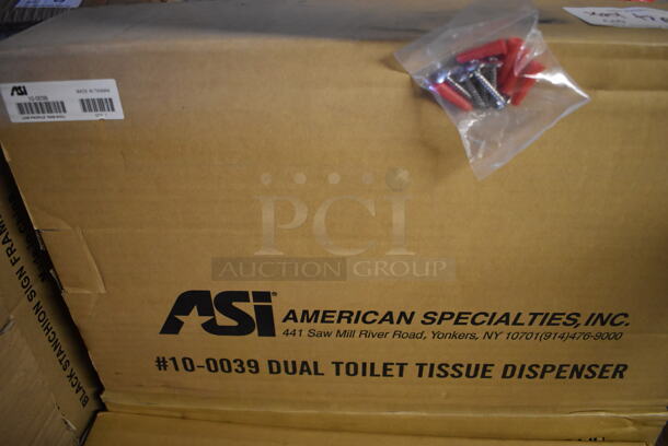 4 BRAND NEW IN BOX! ASI American Specialties 10-0039 Dual Toilet Tissue Dispensers. 20.5x5x11.5. 4 Times Your Bid! - Image 5 of 6